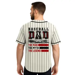 Home custom baseball jersey baseball dad the men, the myth, the legend