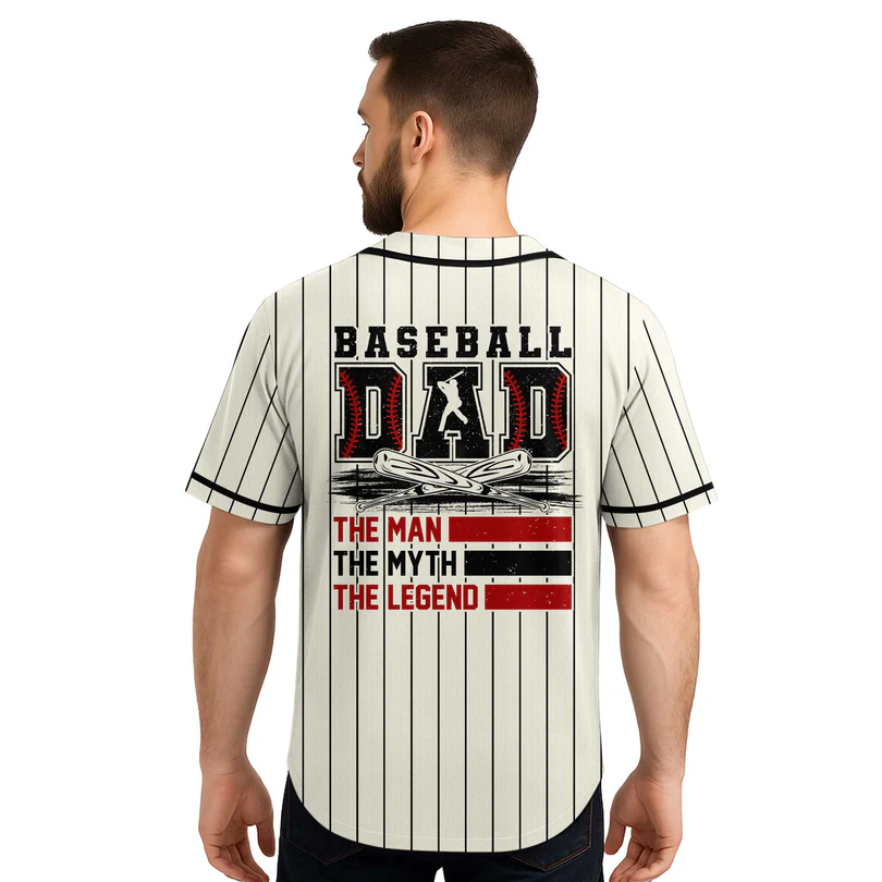 custom baseball jersey baseball dad the men, the myth, the legend custom baseball jersey baseball dad the men, the myth, the legend