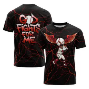 Home god fights for me all over print t shirt